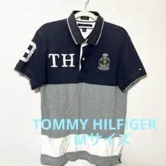 綾*斗様 TOMMY HILFIGER カスタムフィット ポロシャツ M ネイビ