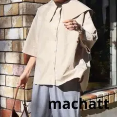 ✨極美品✨machattマチャット ギンガムチェックスタンドカラーオーバー