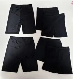 130 6枚セット インパン くろぱん キッズ用 子供 黒 スパッツ