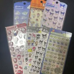 ボンボンドロップシール　サンリオキャラクター 4サイズステッカー