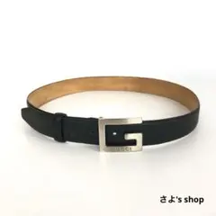 GUCCI グッチ Gロゴ ベルト 小物 ブラック メンズ ブランド