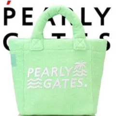 新品 パーリーゲイツ パイルカートBAG ロゴ刺繍 140 ペールグリーン
