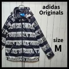 【adidas Originals】 ウィンドブレーカーフーディ　総柄　F298