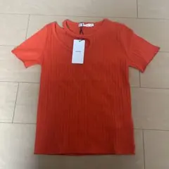 MOUSSY オレンジ 半袖Tシャツ FREE