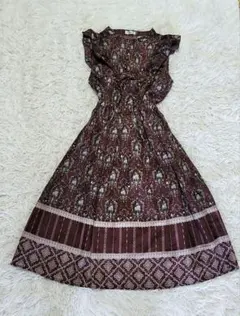 美品 axesfemme ノースリーブ　花柄ワンピース　Aライン　フレア