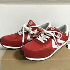 《美品》 hummel スニーカー　赤　23.0cm ヒュンメルスニーカー赤/白のサムネイル