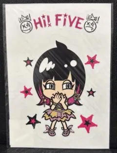新品 LiSA BiG不鏽鋼杯墊（貼紙） ⑨ Hi! FiVE
