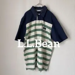 L.L.Bean ポロシャツ 半袖 ボーダー 古着のサムネイル