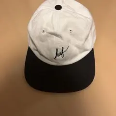 HUF フラットビルキャップ ホワイト/ブラック