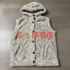 フェリシモ frauglatt ボアフードベスト Lサイズ