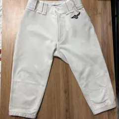 ミズノ 練習着 ホワイト 膝ダメージあり　140