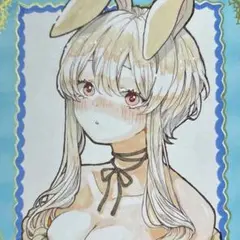 手描きイラスト　オリジナル　小色紙