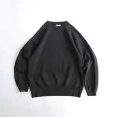 メキシコ製90s 無地スウェット　フェード　黒　Mゆるダボ古着