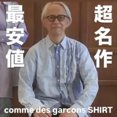 【名作・最安値】コムデギャルソンシャツ ドット　フリル　生地重ねシャツ