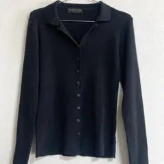 ★パトリツィアぺぺ ★イタリア製 コットン.ヴィスコース 襟付きカーディガン