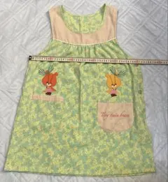 くまのがっこう がんばれ！ルルロロ刺繍エプロン