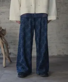 CASPER JOHNシークレットフレアジャガードデニムのサムネイル