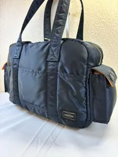 [未使用級] PORTER タンカー アイアンブルー ダッフルバッグ 521