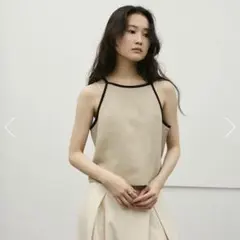 【STYLEMIXER/スタイルミキサー】バイカラーキャミ　ベージュ　Mのサムネイル