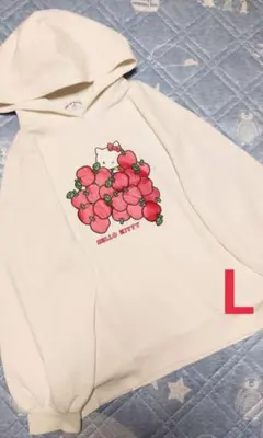 パーカー キティ 白 裏起毛