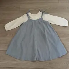 après les cours 水色ワンピース 90サイズ