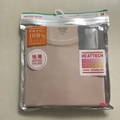 【新品】　極暖ヒートテックコットンクルーネックT　М ピンク