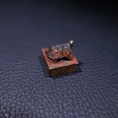 銅器 観音蓮華印章 篆印 仏具 書道具 文房具 現代工芸品 美術品 置物