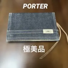 極美品☆ PORTER SANFORIZED DENIM WALLET - メルカリ