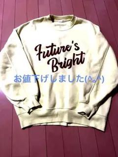 Future's Bright 薄い黄色トレーナー