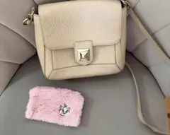 FURLA フルラ　ピンクベージュ　バッグ　ハンドショルダー　おまけ付き