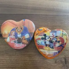 ディズニー缶 2セット ミッキー＆ミニー/美女と野獣