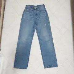 MOUSSY ライトブルー　ストレートデニム