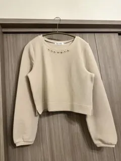 Rew de Rew レディース 長袖ニット ベージュ ビジュー