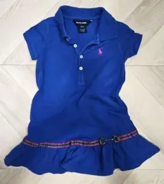 RALPH LAUREN　ワンピース　3T　ブルー　ポロシャツ