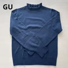 GU ジーユー ハイネックフリルニット Sサイズ