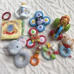 ベビーおもちゃ 9点まとめ アンパンマン プーさん ラトル 知育