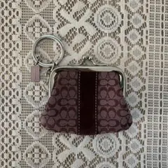 COACH コーチ ローラシークレット シグネチャー コインケース がま口