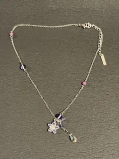 ANNA SUI アナスイ パープルフラワーネックレス