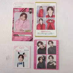 京本大我 証明写真 ハッピー4カット パワーカード 推し守 4枚セット