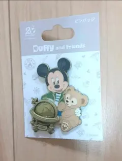 ワンダフルヴォヤッジ★ミッキー&ダッフィーのピンバッジ★新品未使用品