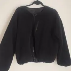 ブラック ボアジャケット リバーシブル