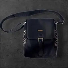 BURBERRY BLACK LABEL ショルダーバッグ ブラック