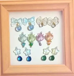 チャームセット⑥ ハンドメイド アソート 大ぶり ゆめかわ まとめ売り