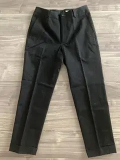 未使用に近い MHL 今季 25SS コットン パンツ 黒 XL 2025年最新