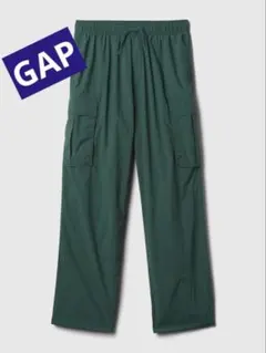 カーゴパンツ ダークグリーン ウエストゴム