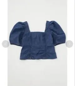 MOUSSY FRONT GATHER DENIM ブラウスのサムネイル