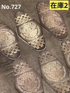 染めレザータグモーテルキー　6枚　No.727