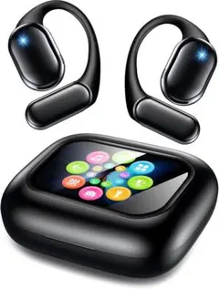 【2026年モデル】イヤホン bluetooth 耳掛け式 タッチディスプレイ