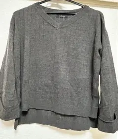 w closet 長袖ニット グレー