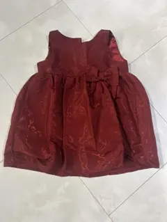 H&M 赤 リボン付きドレス 80サイズ